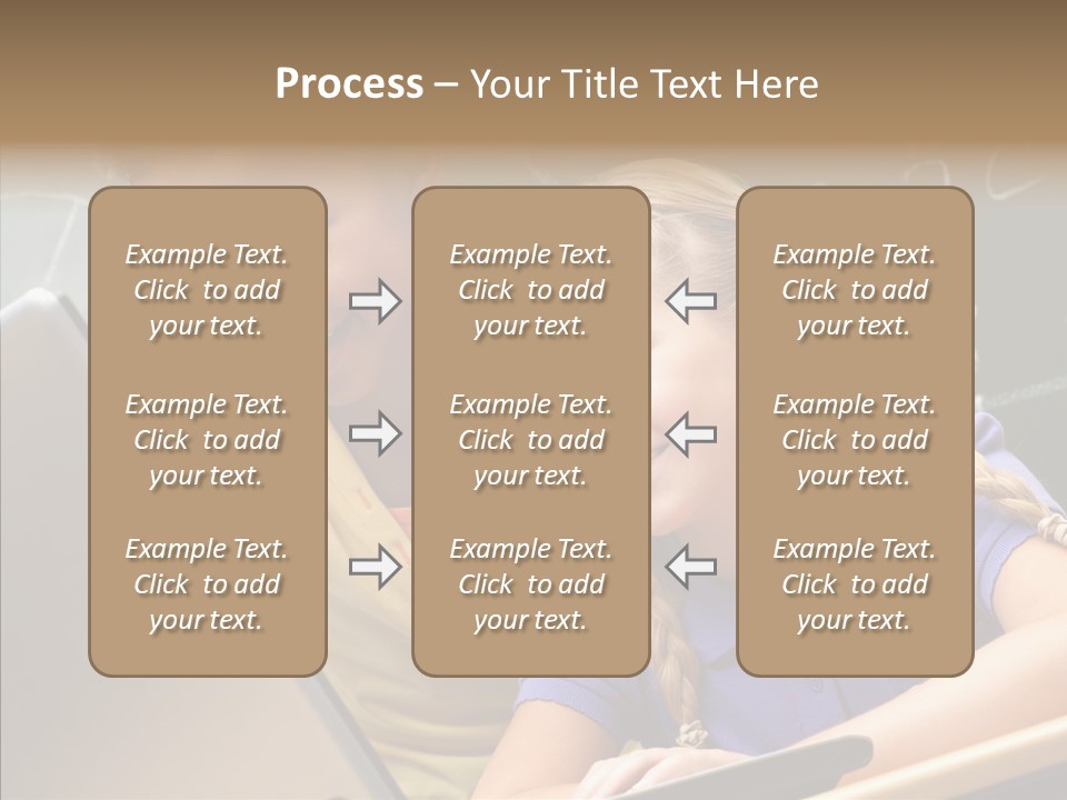 Classroom Kid Schoolgirl PowerPoint Template