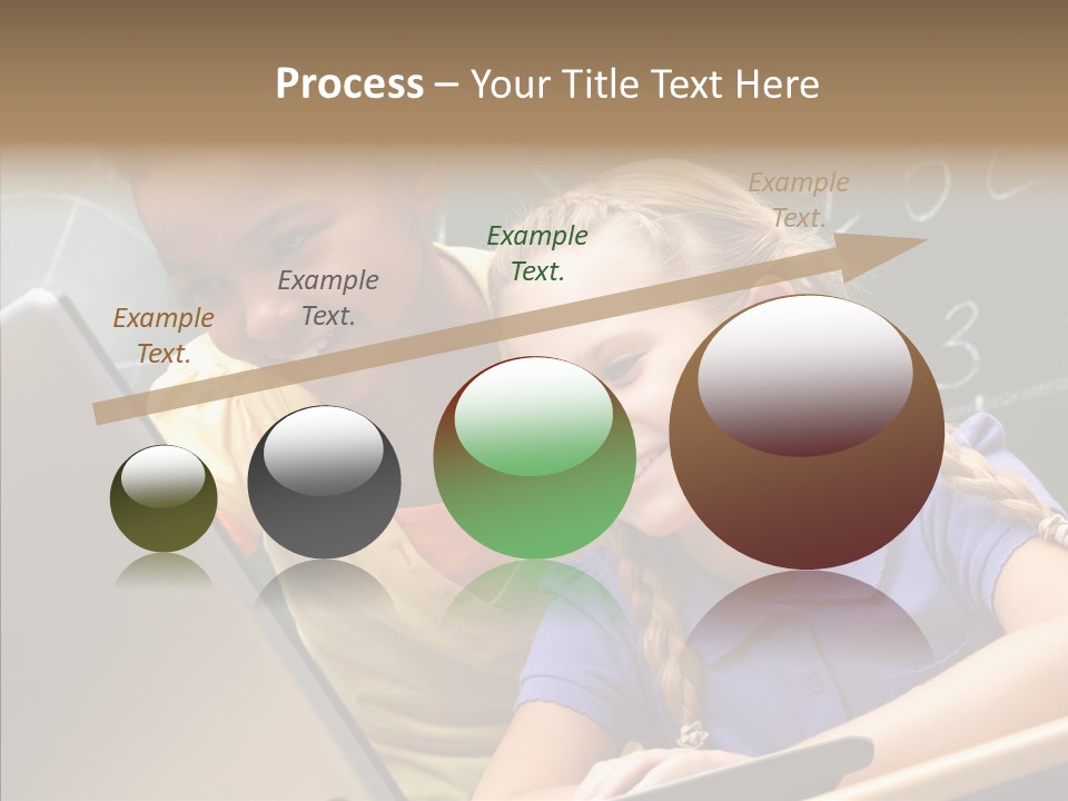 Classroom Kid Schoolgirl PowerPoint Template