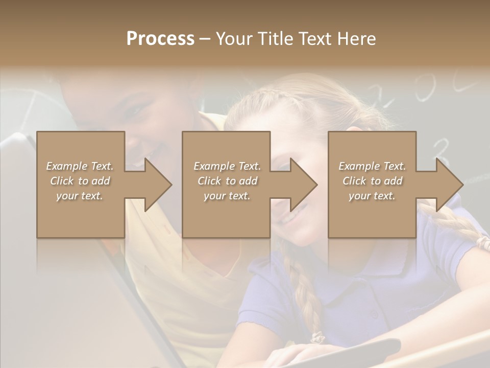 Classroom Kid Schoolgirl PowerPoint Template