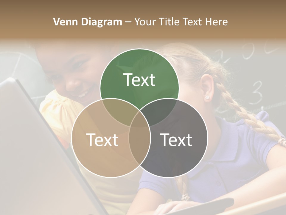 Classroom Kid Schoolgirl PowerPoint Template