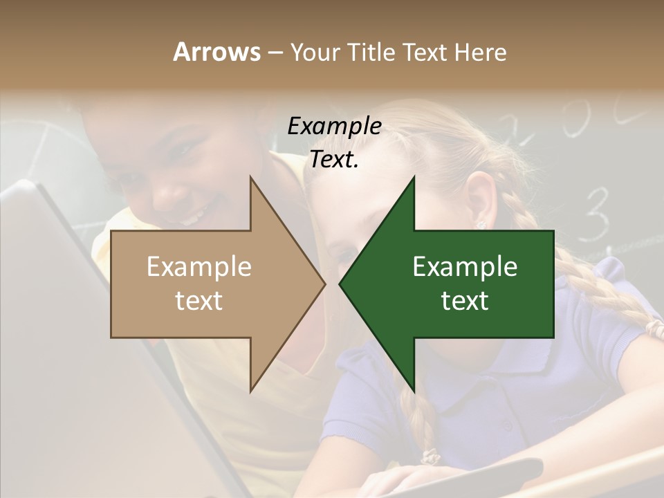 Classroom Kid Schoolgirl PowerPoint Template