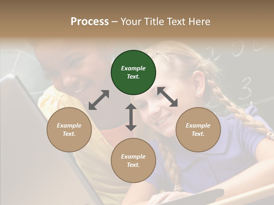 Classroom Kid Schoolgirl PowerPoint Template