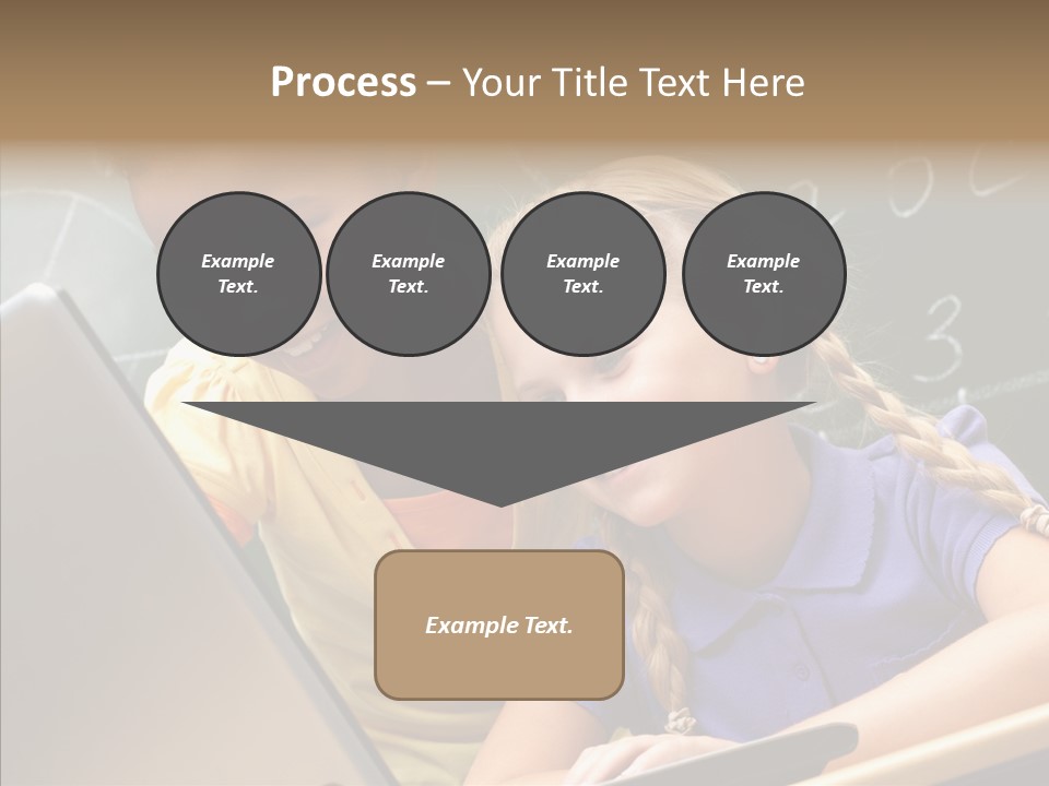 Classroom Kid Schoolgirl PowerPoint Template