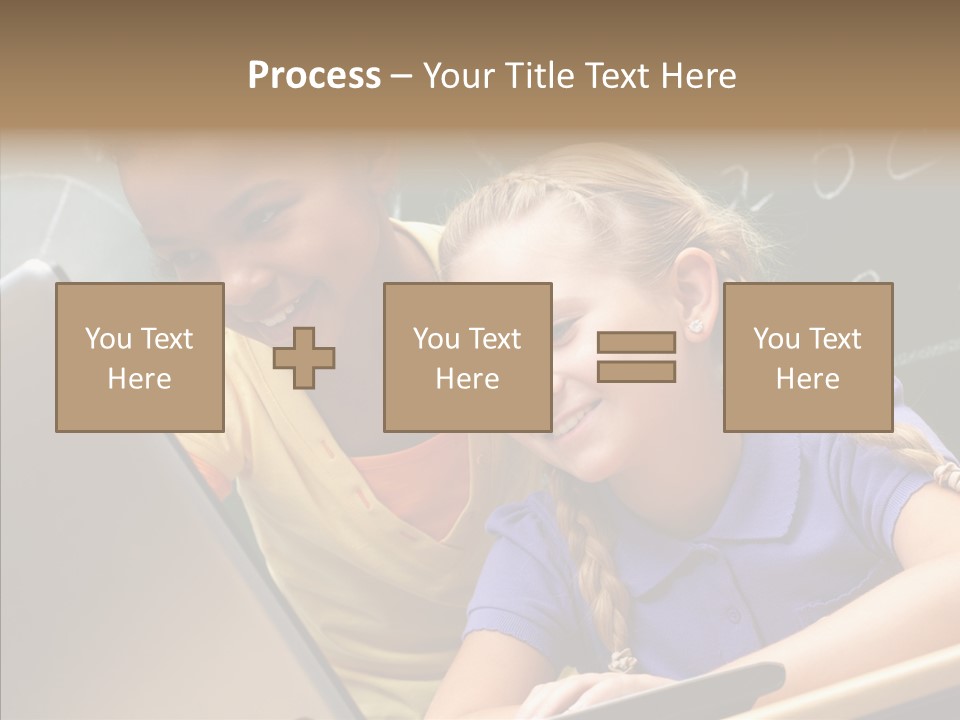 Classroom Kid Schoolgirl PowerPoint Template