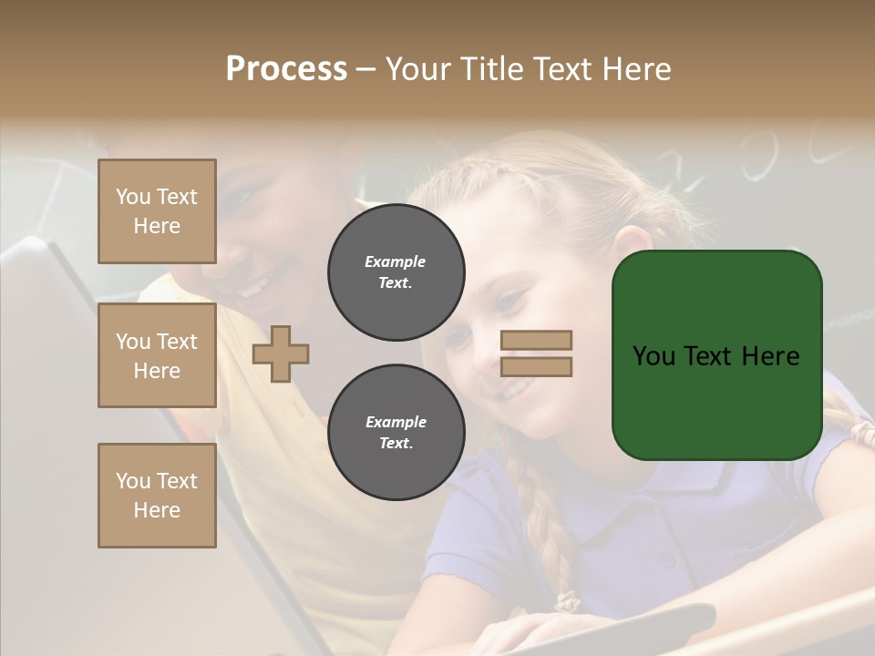 Classroom Kid Schoolgirl PowerPoint Template