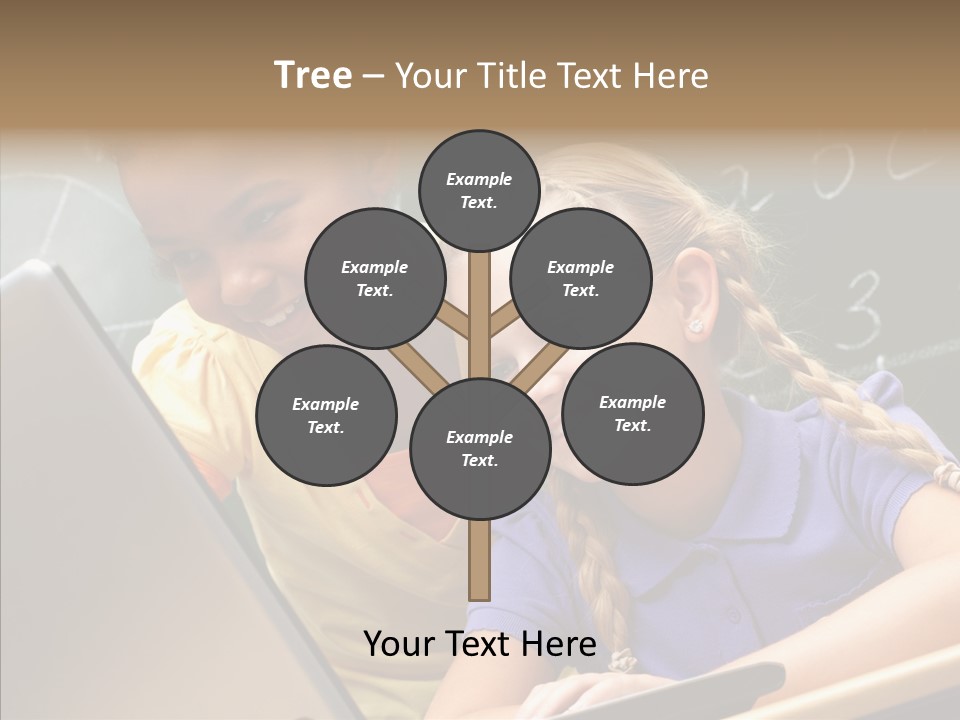 Classroom Kid Schoolgirl PowerPoint Template