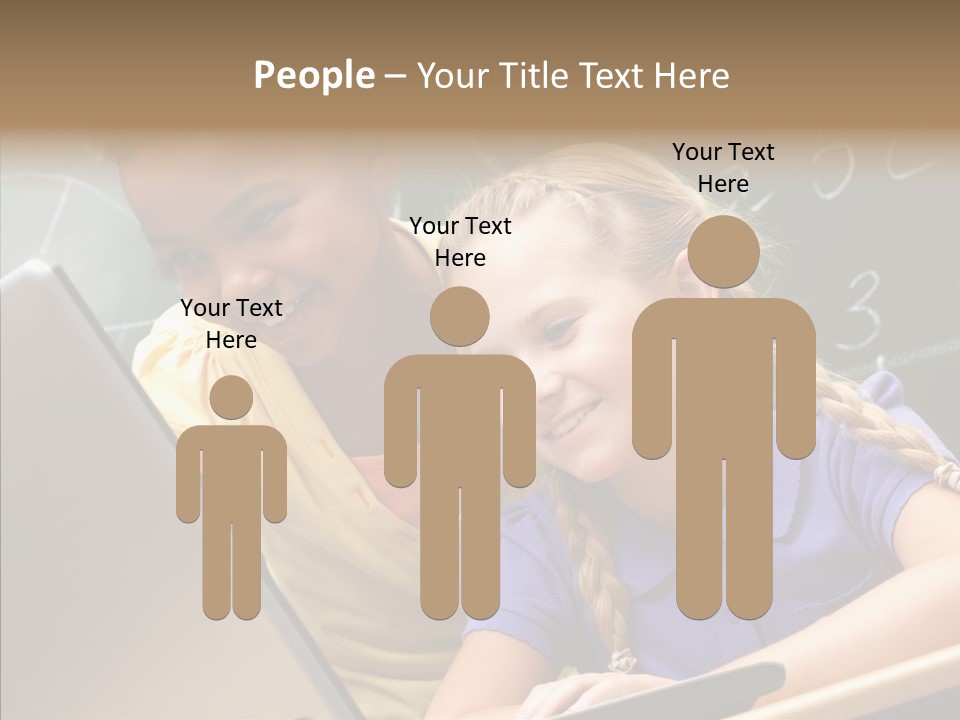 Classroom Kid Schoolgirl PowerPoint Template