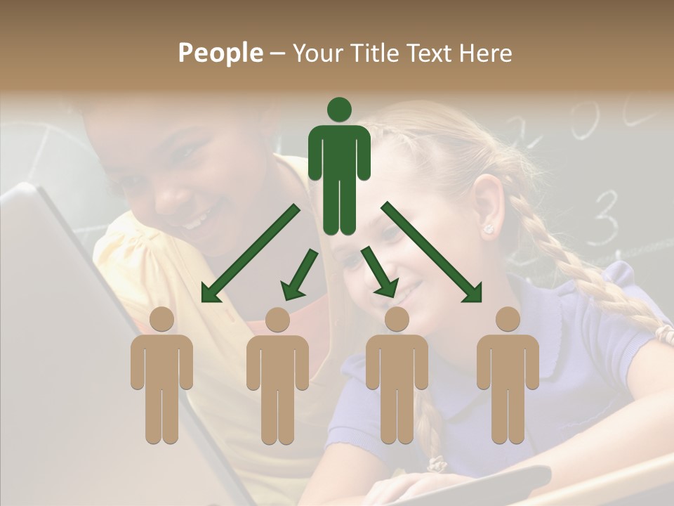 Classroom Kid Schoolgirl PowerPoint Template