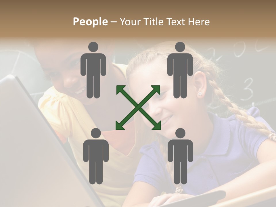 Classroom Kid Schoolgirl PowerPoint Template