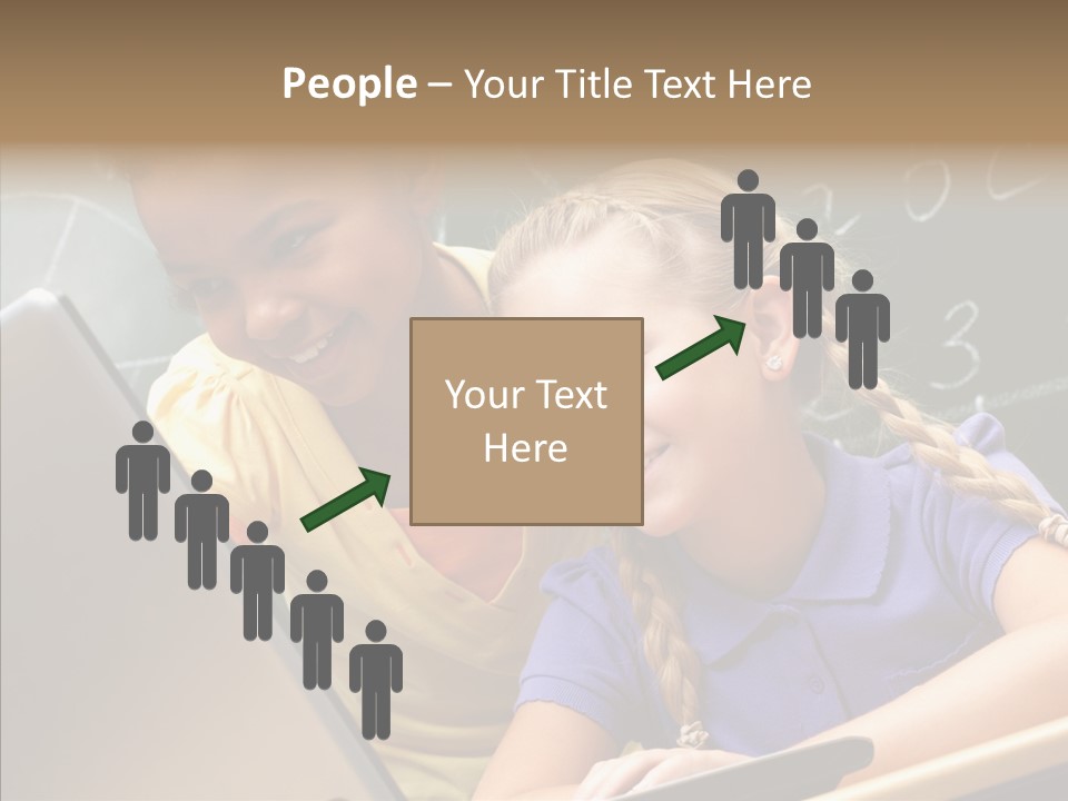 Classroom Kid Schoolgirl PowerPoint Template