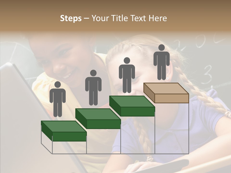 Classroom Kid Schoolgirl PowerPoint Template