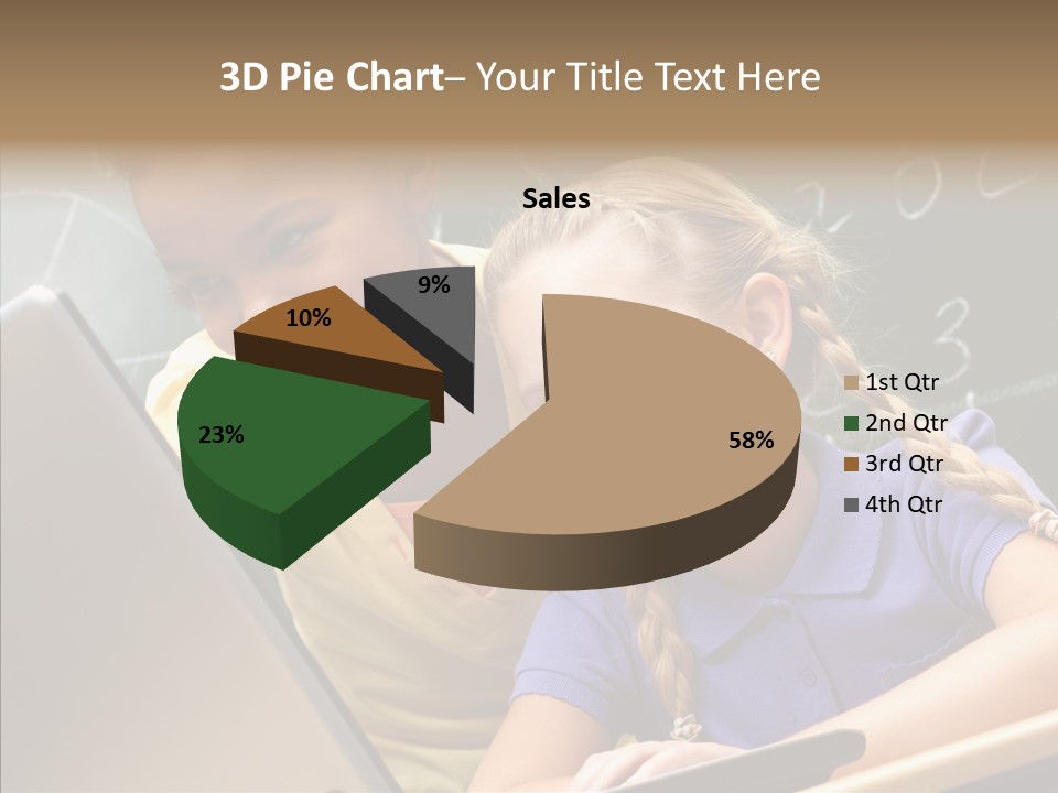 Classroom Kid Schoolgirl PowerPoint Template