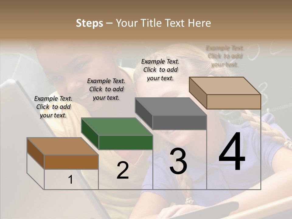 Classroom Kid Schoolgirl PowerPoint Template