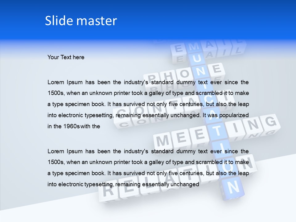 Brick Social Connection PowerPoint Template