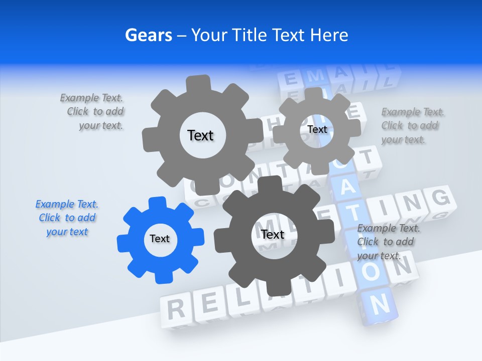 Brick Social Connection PowerPoint Template