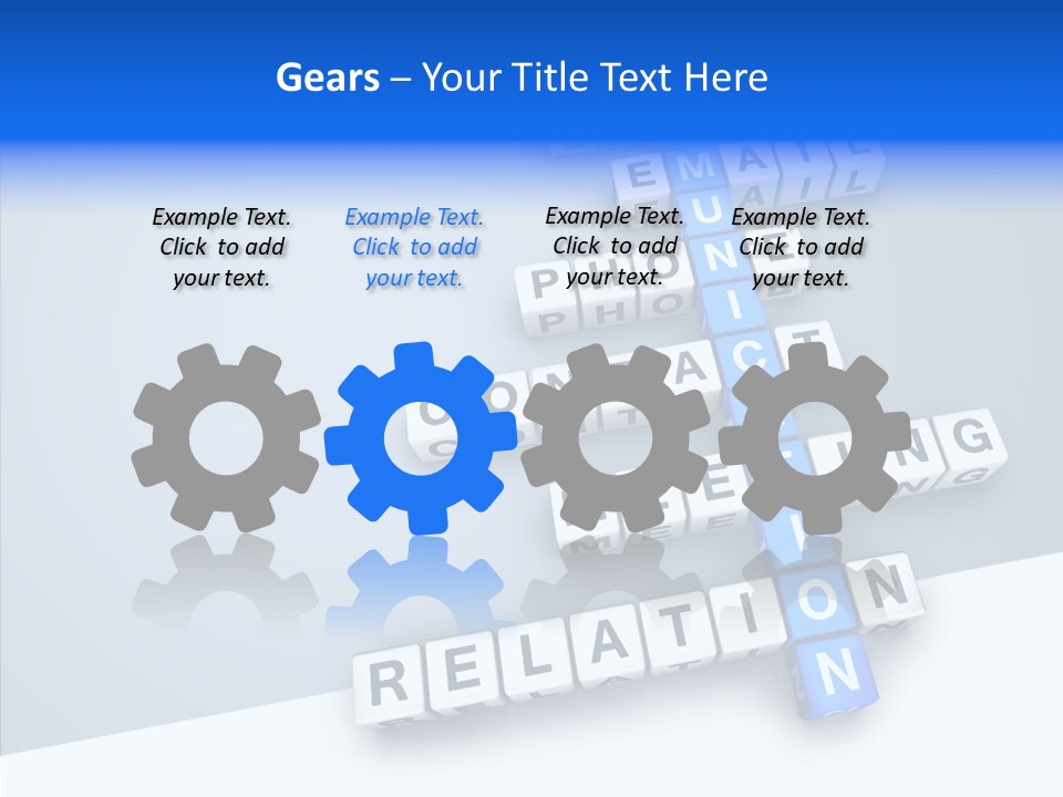 Brick Social Connection PowerPoint Template