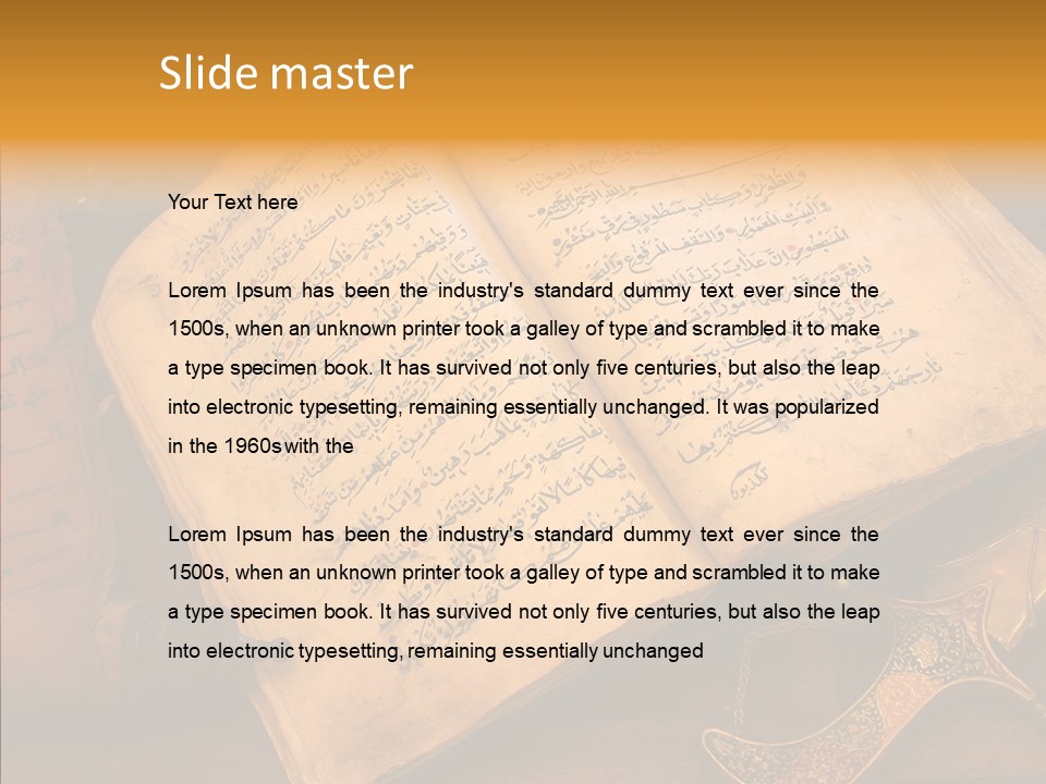 Prophecy God Arabian PowerPoint Template