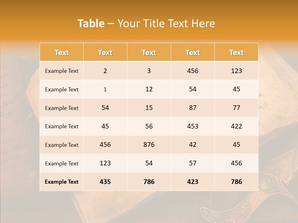 Prophecy God Arabian PowerPoint Template