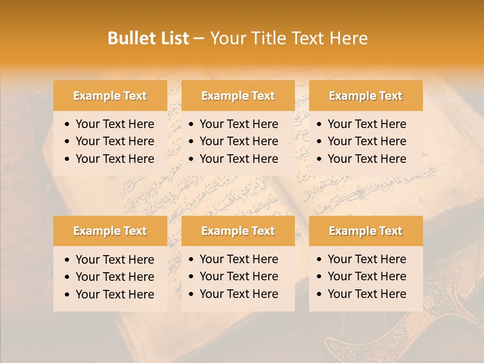 Prophecy God Arabian PowerPoint Template