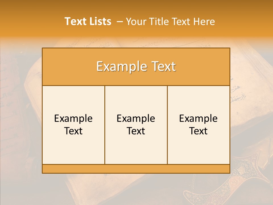 Prophecy God Arabian PowerPoint Template