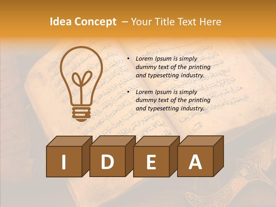 Prophecy God Arabian PowerPoint Template