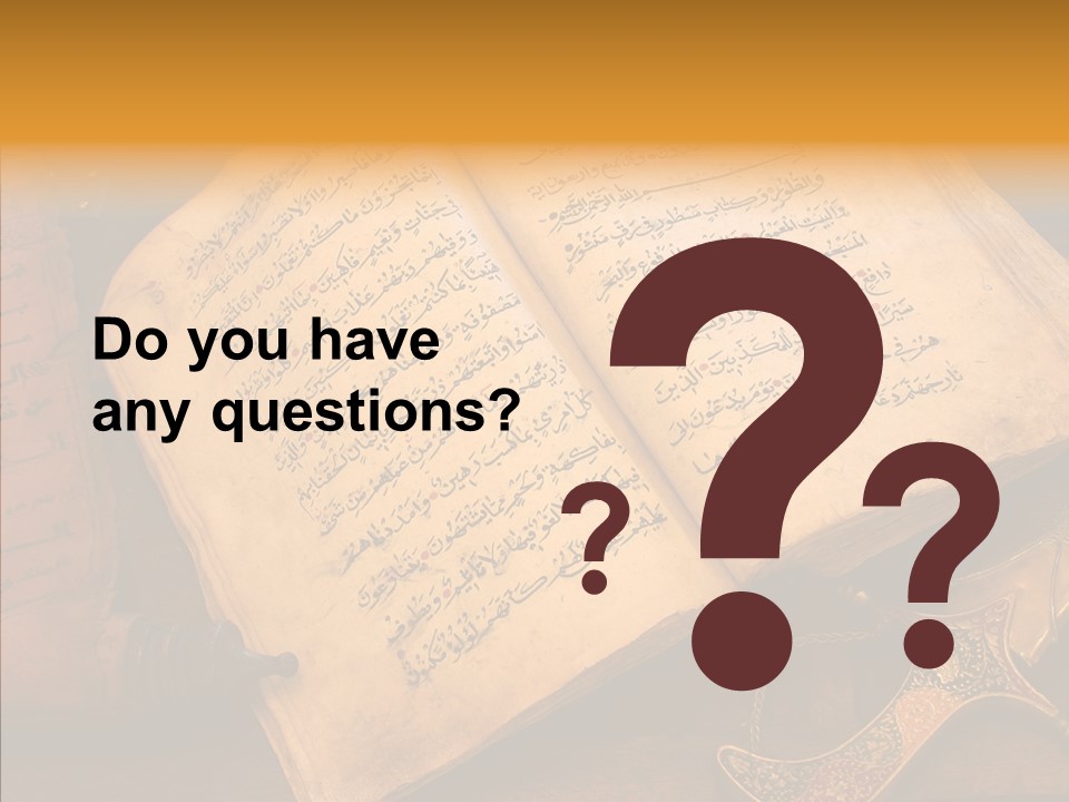 Prophecy God Arabian PowerPoint Template