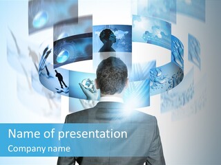 Information Symbol Future PowerPoint Template