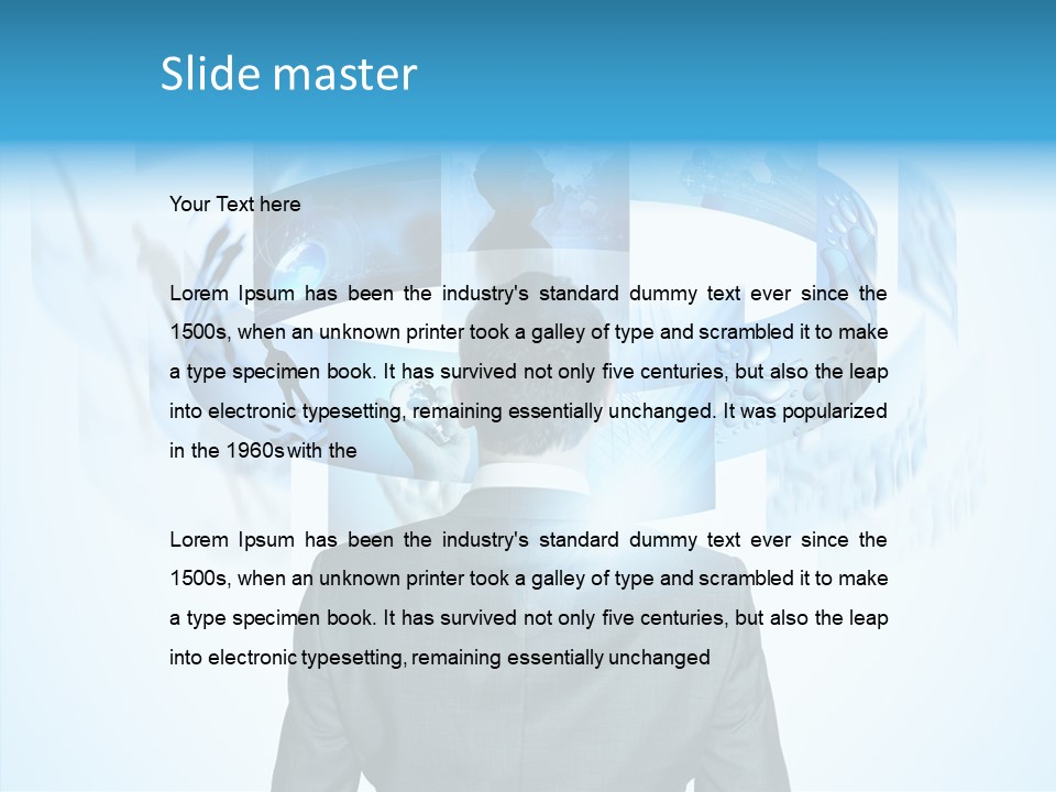 Information Symbol Future PowerPoint Template