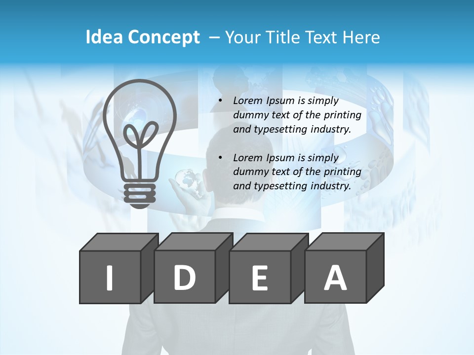 Information Symbol Future PowerPoint Template