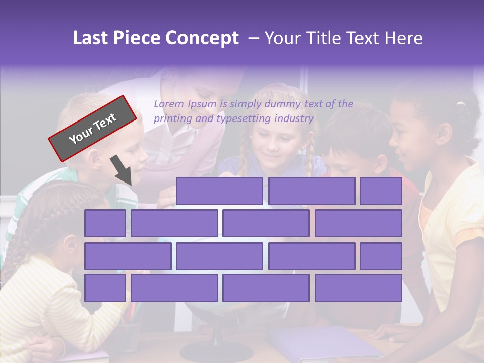 Showing Teacher Portrait PowerPoint Template