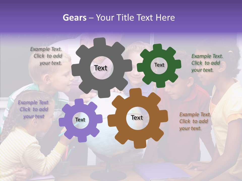 Showing Teacher Portrait PowerPoint Template