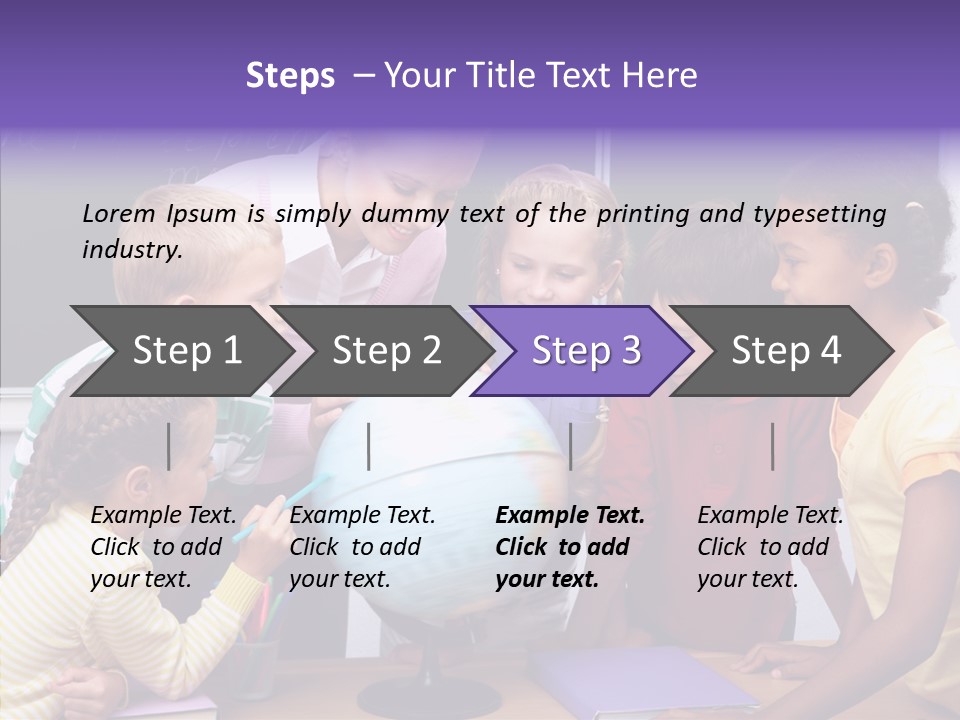Showing Teacher Portrait PowerPoint Template