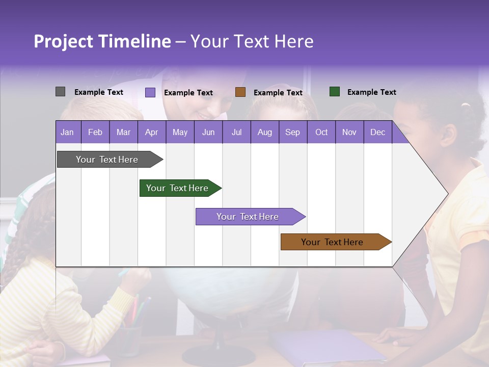 Showing Teacher Portrait PowerPoint Template
