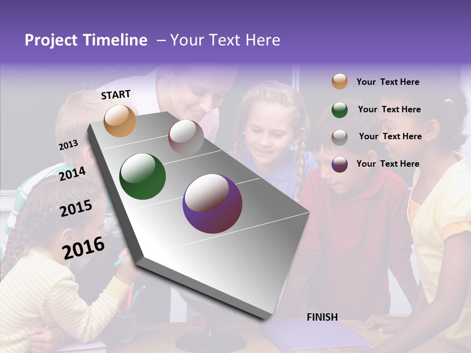 Showing Teacher Portrait PowerPoint Template
