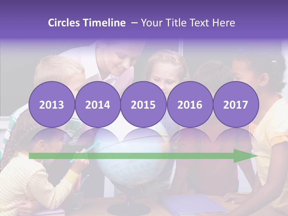 Showing Teacher Portrait PowerPoint Template