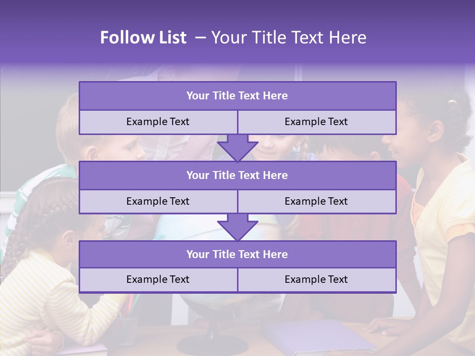 Showing Teacher Portrait PowerPoint Template