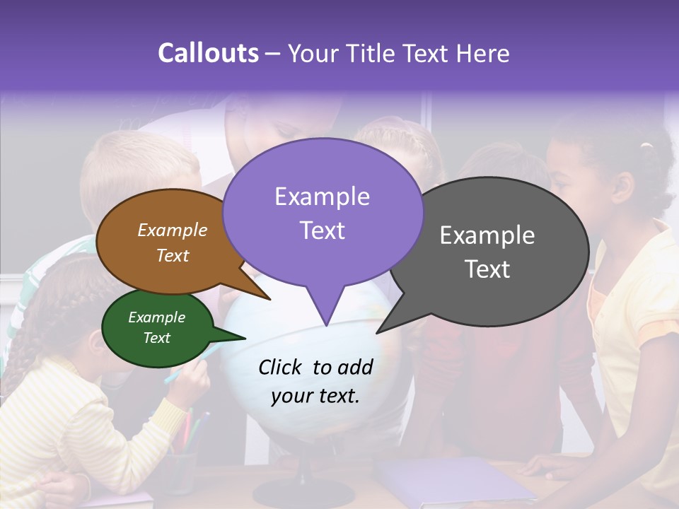 Showing Teacher Portrait PowerPoint Template