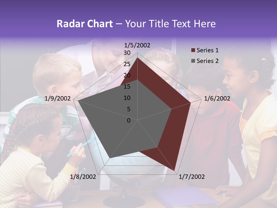 Showing Teacher Portrait PowerPoint Template
