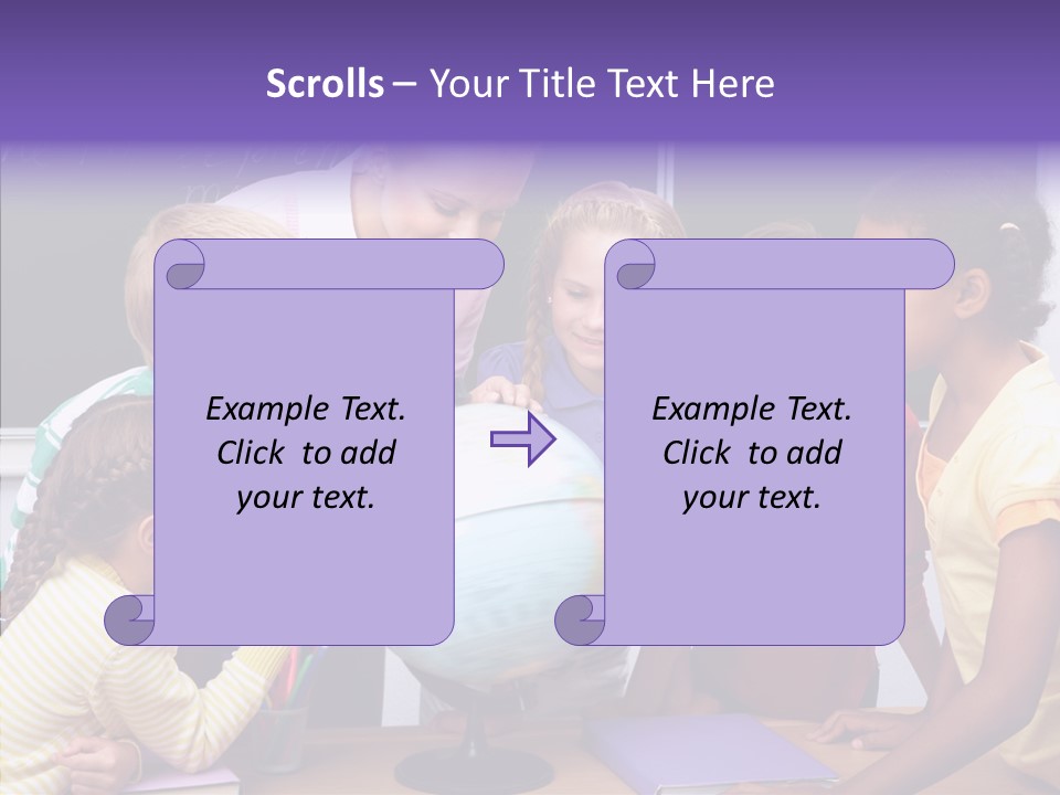 Showing Teacher Portrait PowerPoint Template