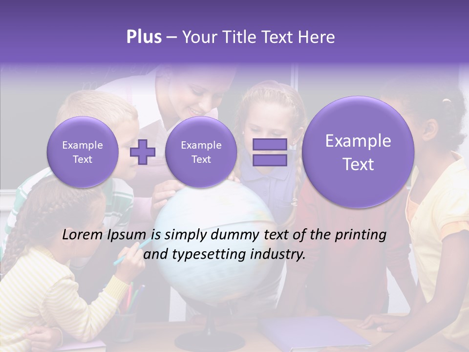 Showing Teacher Portrait PowerPoint Template
