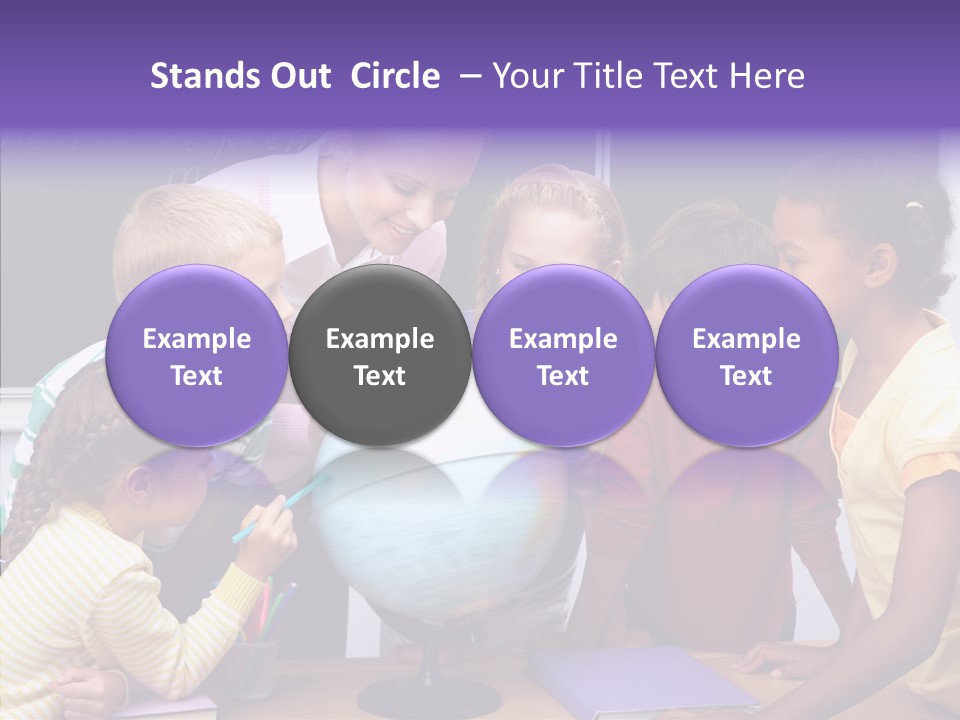 Showing Teacher Portrait PowerPoint Template