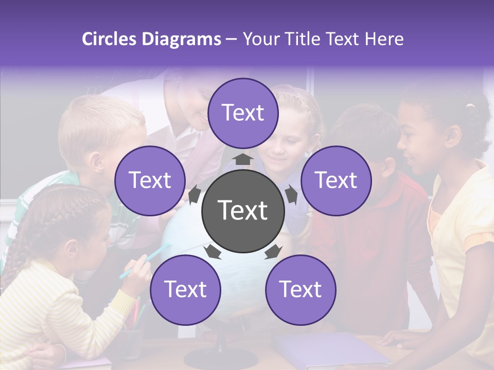 Showing Teacher Portrait PowerPoint Template