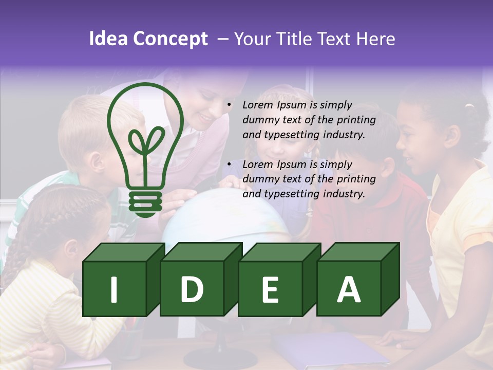 Showing Teacher Portrait PowerPoint Template