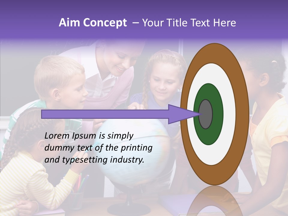 Showing Teacher Portrait PowerPoint Template