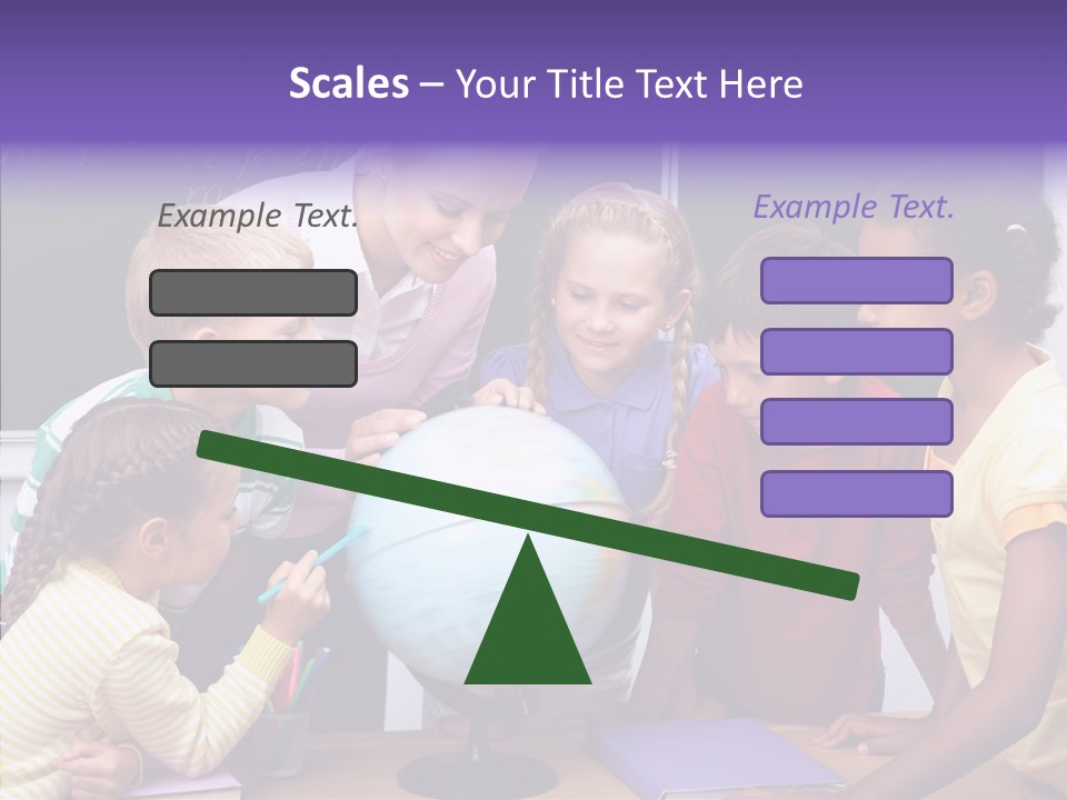 Showing Teacher Portrait PowerPoint Template
