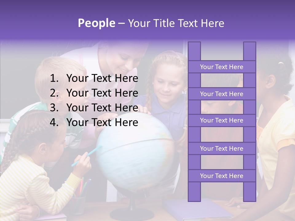 Showing Teacher Portrait PowerPoint Template