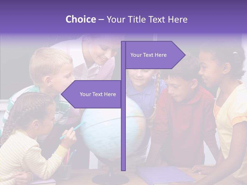 Showing Teacher Portrait PowerPoint Template