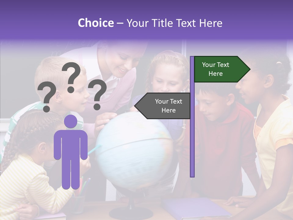 Showing Teacher Portrait PowerPoint Template