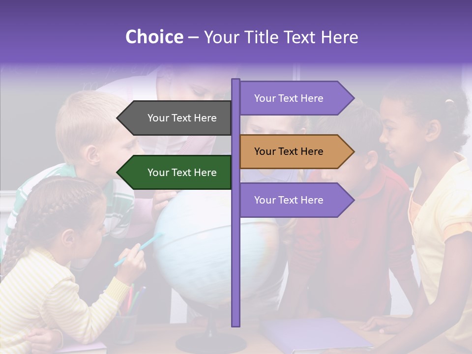 Showing Teacher Portrait PowerPoint Template