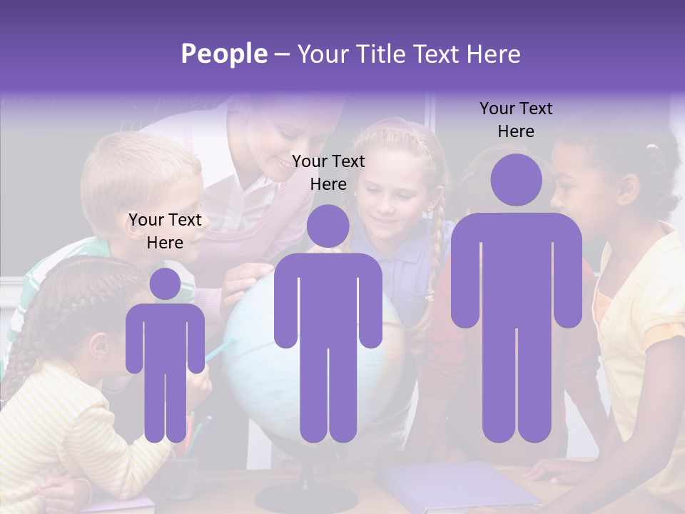 Showing Teacher Portrait PowerPoint Template